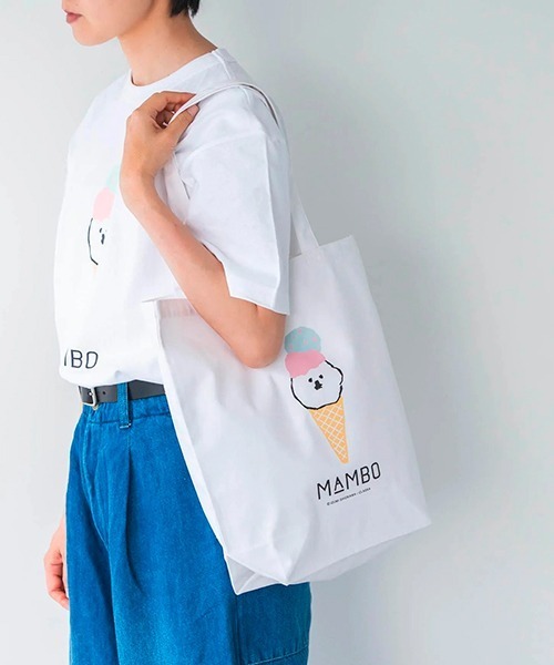 MAMBO(マンボ)の「MAMBO キャンバストート/ SUMMER アイスクリーム(トートバッグ・レディース・ホワイト・FREE)」の5枚目の写真