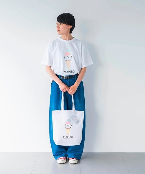 MAMBO(マンボ)の「MAMBO キャンバストート/ SUMMER アイスクリーム(トートバッグ・レディース・ホワイト・FREE)」の6枚目の写真