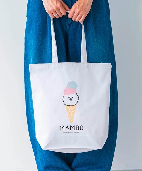 MAMBO(マンボ)の「MAMBO キャンバストート/ SUMMER アイスクリーム(トートバッグ・レディース・ホワイト・FREE)」の8枚目の写真
