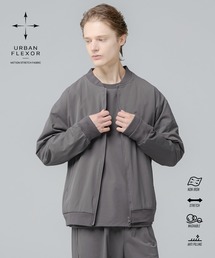 SPU（スプ）の「【セットアップ対応】 多機能素材ナイロン【URBAN FLEXOR】【防しわ、ストレッチ、ウォッシャブル、抗ピリング】 Essential MA-1 Nylon Blouson（MA-1）」
