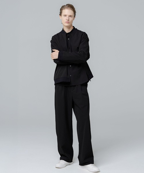 SPU(スプ)の「【セットアップ対応】 多機能素材ナイロン【URBAN FLEXOR】【防しわ、ストレッチ、ウォッシャブル、抗ピリング】 Essential MA-1 Nylon Blouson(MA-1・メンズ・チャコール/グレイッシュベージュ/ネイビー/ブラック・L/S/XL/M)」の6枚目の写真