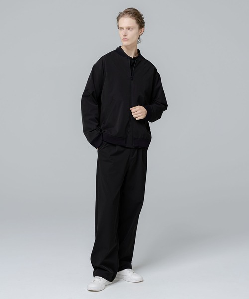 SPU(スプ)の「【セットアップ対応】 多機能素材ナイロン【URBAN FLEXOR】【防しわ、ストレッチ、ウォッシャブル、抗ピリング】 Essential MA-1 Nylon Blouson(MA-1・メンズ・チャコール/グレイッシュベージュ/ネイビー/ブラック・L/S/XL/M)」の7枚目の写真