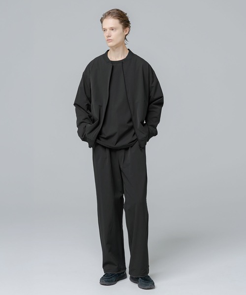 SPU(スプ)の「【セットアップ対応】 多機能素材ナイロン【URBAN FLEXOR】【防しわ、ストレッチ、ウォッシャブル、抗ピリング】 Essential MA-1 Nylon Blouson(MA-1・メンズ・チャコール/グレイッシュベージュ/ネイビー/ブラック・L/S/XL/M)」の12枚目の写真