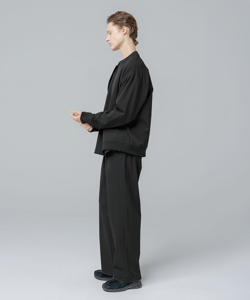 SPU(スプ)の「【セットアップ対応】 多機能素材ナイロン【URBAN FLEXOR】【防しわ、ストレッチ、ウォッシャブル、抗ピリング】 Essential MA-1 Nylon Blouson(MA-1・メンズ・チャコール/グレイッシュベージュ/ネイビー/ブラック・L/S/XL/M)」の13枚目の写真