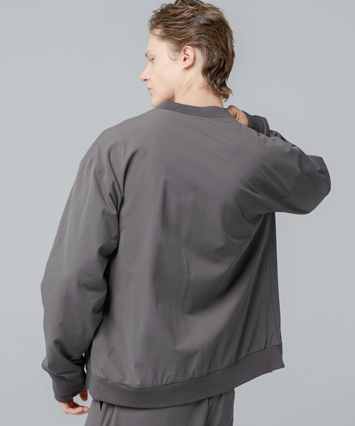 SPU(スプ)の「【セットアップ対応】 多機能素材ナイロン【URBAN FLEXOR】【防しわ、ストレッチ、ウォッシャブル、抗ピリング】 Essential MA-1 Nylon Blouson(MA-1・メンズ・チャコール/グレイッシュベージュ/ネイビー/ブラック・L/S/XL/M)」の22枚目の写真