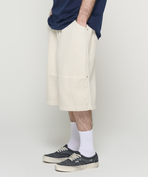 CARGOBROS(カーゴブロス)の「ピグメントカーペンダーバミューダパンツ(アイボリー)(その他パンツ・メンズ・その他・FREE)」の3枚目の写真