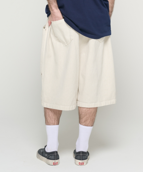 CARGOBROS(カーゴブロス)の「ピグメントカーペンダーバミューダパンツ(アイボリー)(その他パンツ・メンズ・その他・FREE)」の4枚目の写真