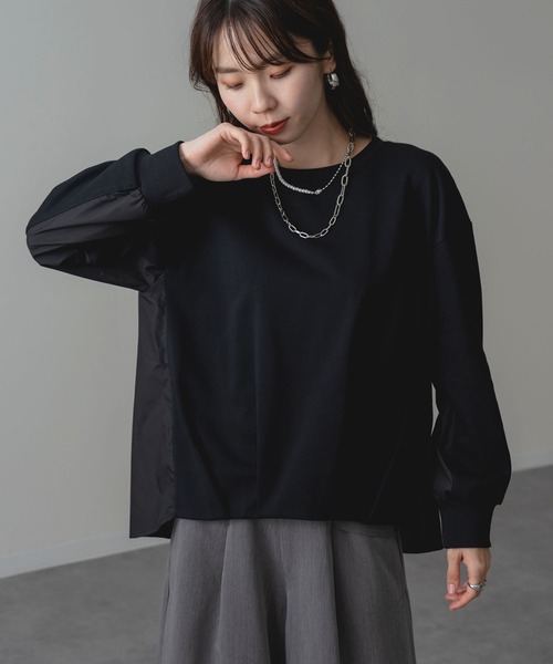 ANNA LUNA(アンナルナ)の「【ANNA LUNA】裾バルーン デザインの 裏毛 プルオーバー(Tシャツ/カットソー・レディース・ブラック/グレー・MEDIUM)」の19枚目の写真