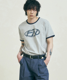 FERNOV（ペルノブ）の「FNシンボルロゴリンガーティーグレー（Tシャツ/カットソー）」