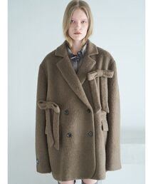 SORIN（ソリン　）の「Shaggy Ribbon Coat / シャギーリボンコート（ノーカラージャケット）」