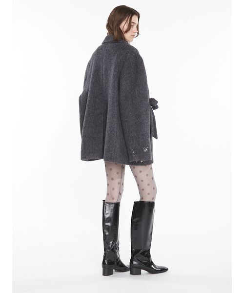 SORIN（ソリン　）の「Shaggy Ribbon Coat / シャギーリボンコート（ノーカラージャケット・レディース・オフホワイト/カーキ/ダークグレー・38/36）」の16枚目の写真