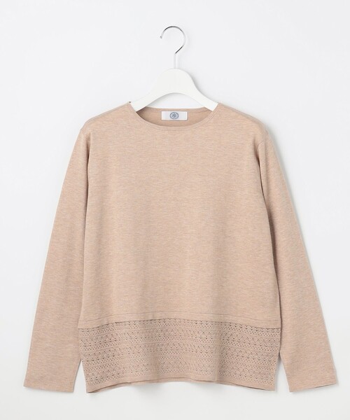 J.PRESS Ladies(J.プレス レディス)の「Vis/Peスパーク レースデザイン ニット(ニット/セーター・レディース・アイボリー系/ベージュ系/ダークブラウン系・SMALL)」の13枚目の写真