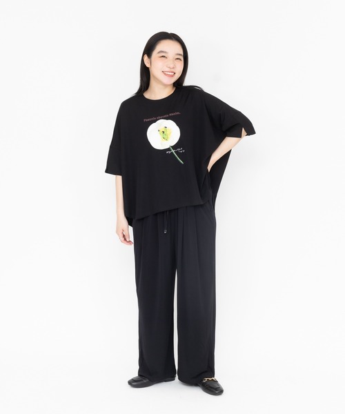 meeny miny(ミーニーマイニー)の「【京都府立植物園】ベニバナヤマシャクヤクTシャツ(Tシャツ/カットソー・レディース・ホワイト/ブラック・MEDIUM)」の19枚目の写真