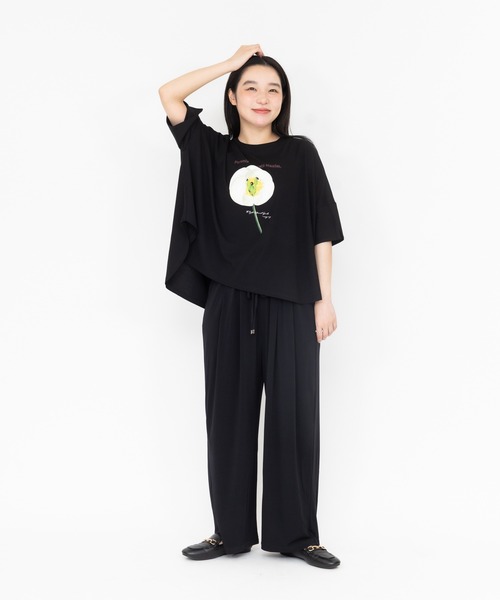 meeny miny(ミーニーマイニー)の「【京都府立植物園】ベニバナヤマシャクヤクTシャツ(Tシャツ/カットソー・レディース・ホワイト/ブラック・MEDIUM)」の20枚目の写真