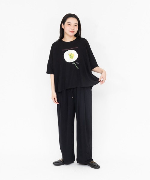 meeny miny(ミーニーマイニー)の「【京都府立植物園】ベニバナヤマシャクヤクTシャツ(Tシャツ/カットソー・レディース・ホワイト/ブラック・MEDIUM)」の21枚目の写真