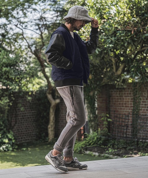wjk reluxe(ダブルジェーケーリラックス)の「mj11772- Padded Synthetic Leather Combo MA-1 中綿MA-1ジャケット(WR26W-02)(MA-1・メンズ・オリーブ/ブラック/ネイビー・L/M/S)」の21枚目の写真