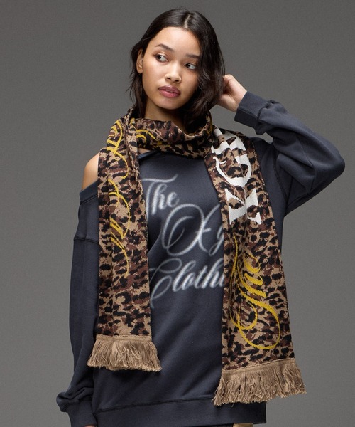 MIXED FONT LOGO KNIT SCARF（マフラー）｜X-girl（エックスガール）の