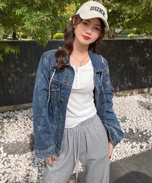 MELT(メルト)の「【サイズ展開あり】ヘンリーネック長袖ロンT/リブロンT(Tシャツ/カットソー・レディース・グレー/ホワイト/ブラック・L/M)」の19枚目の写真