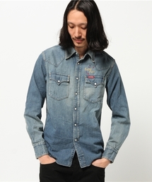 HYSTERIC GLAMOUR | SUPER FUZZ刺繍USED加工 デニム長袖ウエスタンSH(シャツ/ブラウス)