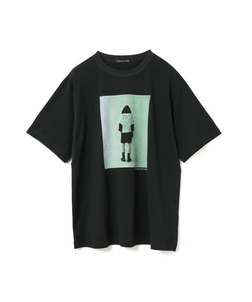 mizuiroind（ミズイロインド）の「mizuiro ind フォトプリントＴ（Tシャツ/カットソー・レディース・ホワイト系その他/オフホワイト/ブラック/グレー系その他/ブラック系その他・FREE）」の3枚目の写真