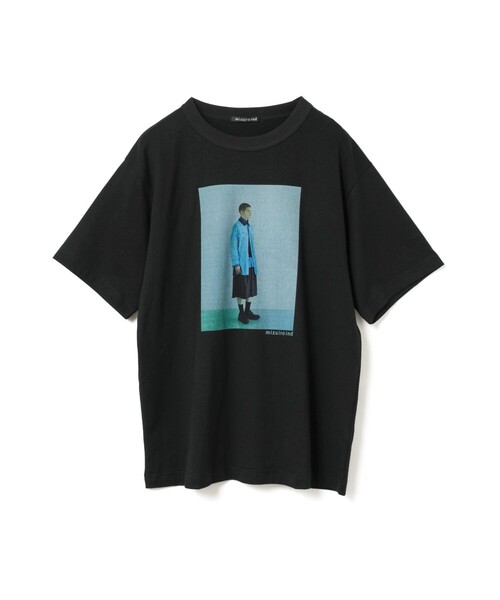 mizuiroind（ミズイロインド）の「mizuiro ind フォトプリントＴ（Tシャツ/カットソー・レディース・ホワイト系その他/オフホワイト/ブラック/グレー系その他/ブラック系その他・FREE）」の7枚目の写真
