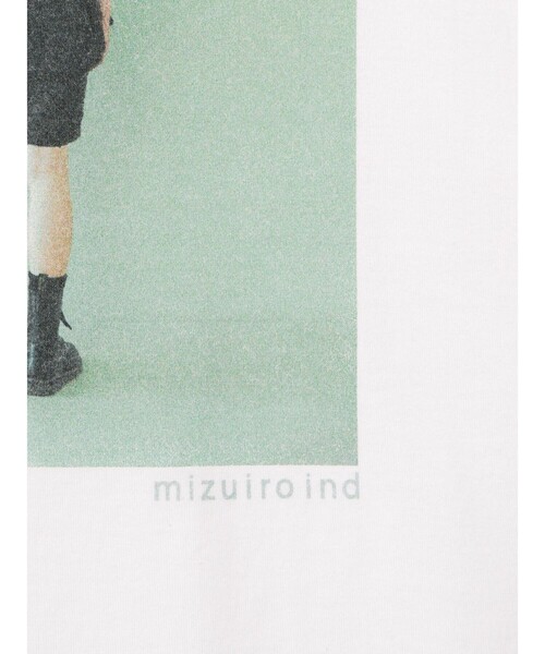 mizuiroind（ミズイロインド）の「mizuiro ind フォトプリントＴ（Tシャツ/カットソー・レディース・ホワイト系その他/オフホワイト/ブラック/グレー系その他/ブラック系その他・FREE）」の8枚目の写真