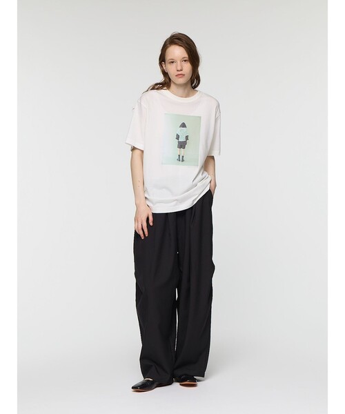 mizuiroind（ミズイロインド）の「mizuiro ind フォトプリントＴ（Tシャツ/カットソー・レディース・ホワイト系その他/オフホワイト/ブラック/グレー系その他/ブラック系その他・FREE）」の16枚目の写真