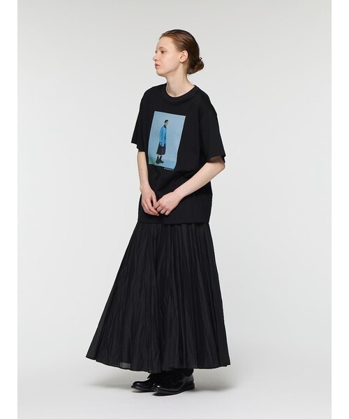 mizuiroind（ミズイロインド）の「mizuiro ind フォトプリントＴ（Tシャツ/カットソー・レディース・ホワイト系その他/オフホワイト/ブラック/グレー系その他/ブラック系その他・FREE）」の21枚目の写真