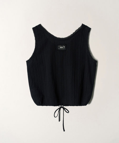 TTUDEMENT（トュードメント）の「GAUZE SLEEVELESS BLOUSE_BLACK（シャツ/ブラウス・レディース・その他・SMALL/MEDIUM）」の4枚目の写真