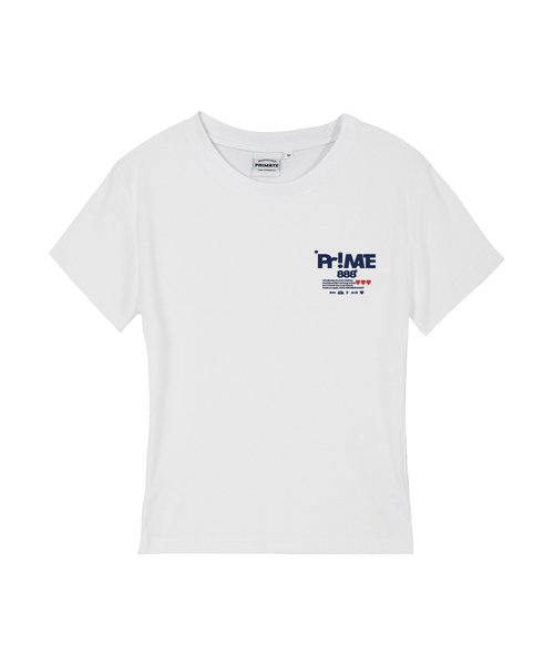 PRIMATE(プライメイト)の「MINI RALLY レディース スリムフィット 半袖Tシャツ 5 COLORS(Tシャツ/カットソー・レディース・カーキ/ブラック/チャコール/ホワイト/クリーム・LARGE/MEDIUM/SMALL)」の1枚目の写真