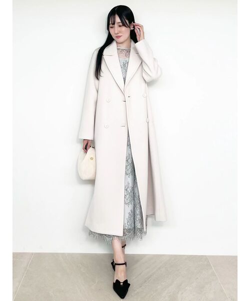 MERCURYDUO（マーキュリーデュオ）の「レースラッフルフレアワンピース（ドレス・レディース・チャコールグレー/ミント・SMALL/MEDIUM）」の12枚目の写真