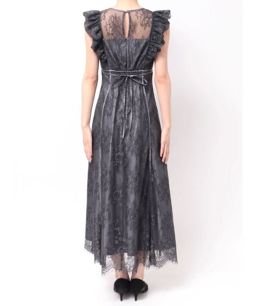 MERCURYDUO（マーキュリーデュオ）の「レースラッフルフレアワンピース（ドレス・レディース・チャコールグレー/ミント・SMALL/MEDIUM）」の15枚目の写真