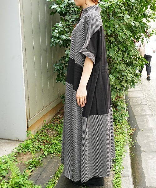 axes femme(アクシーズファム)の「配色ロングシャツワンピース(ワンピース・レディース・グレー/ブルー・FREE)」の20枚目の写真