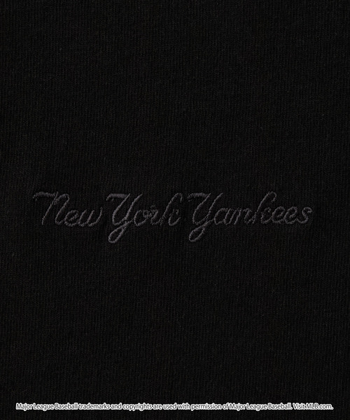 MLB(メジャーリーグベースボール)の「MLB/メジャーリーグベースボール 別注 ロゴ刺繍 ワッフルスリーブ フェイクレイヤードロンT(Tシャツ/カットソー・メンズ・ダークブラウン/スミクロ/ブラック/ネイビー/オートミール・S/M/L)」の19枚目の写真
