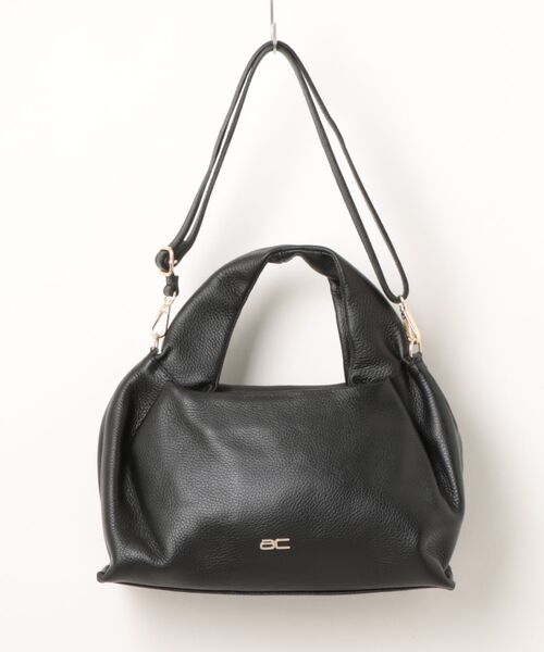 andrea cardone(アンドレアカルドネ)の「【ANDREA CARDONE】2WAY ソフトワンハンドルバッグ(Q66364)(ハンドバッグ・レディース・グレイッシュベージュ/ブラック・ALL)」の7枚目の写真