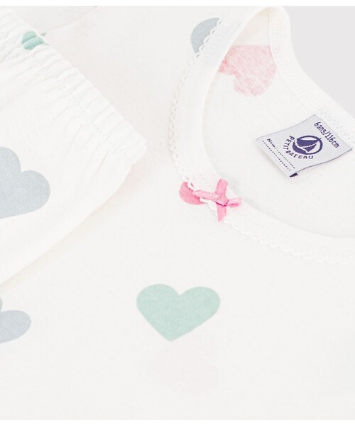 PETIT BATEAU(プチバトー)の「プリント半袖長ズボンパジャマ(ルームウェア/パジャマ・キッズ・ピンク系その他/ホワイト系その他・3YEAR/4YEAR/5YEAR/2YEAR)」の5枚目の写真