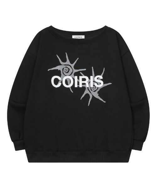 COIRIS(コイリス)の「◇COIRIS◇ブランド直輸入正規品/Haven ワンショルダースウェットシャツ Haven One Shoulder Sweatshirt(スウェット・レディース・グレー/ブラック・FREE)」の2枚目の写真