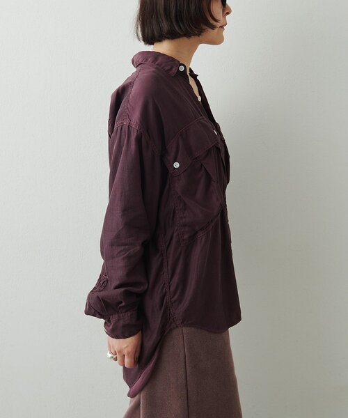 Whim Gazette(ウィムガゼット)の「【KATHARINE HAMNETT】パラシュートシャツ(シャツ/ブラウス・レディース・ブラウン/オフホワイト・FREE)」の22枚目の写真