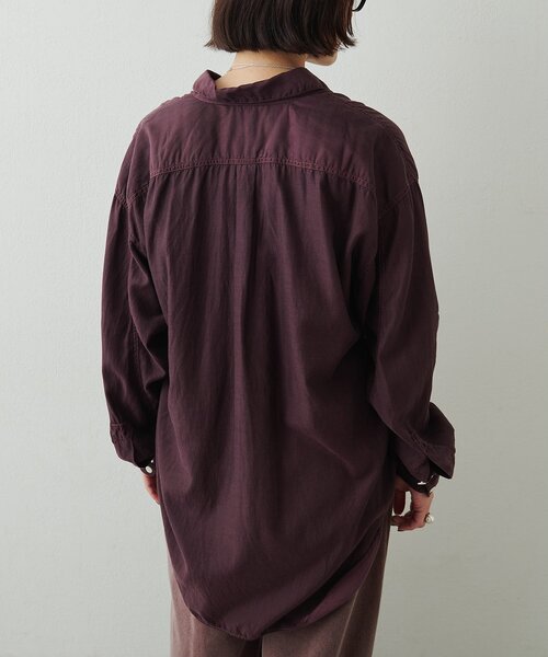 Whim Gazette(ウィムガゼット)の「【KATHARINE HAMNETT】パラシュートシャツ(シャツ/ブラウス・レディース・ブラウン/オフホワイト・FREE)」の21枚目の写真