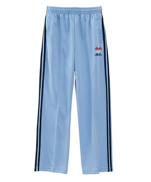 NOBOUND(ノーバウンド)の「NOBOUND(ノーバウンド) トラックパンツ メンズ レディース ユニセックス エンブレム 刺繍 サイドライン センタークリース セットアップ対応 イージーパンツ ジャージ 下 ボトムス ストリート カジュアル(その他パンツ・メンズ・ブラック×ホワイト/ブラック×ゴールド/ネイビー×ホワイト/ブラック系/ライトグレー系/ベージュ系/サックスブルー系・M/L/XL)」の7枚目の写真