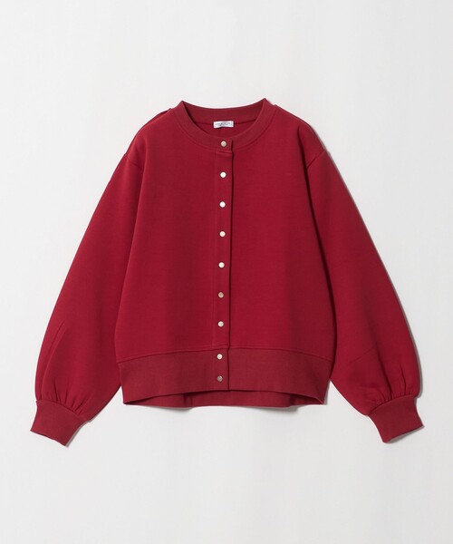 A DAY IN THE LIFE UNITED ARROWS(アデイインザライフユナイテッドアローズ)の「ダンボールニット クルーネックカーディガン <A DAY IN THE LIFE>(カーディガン/ボレロ・レディース・ダークブラウン/レッド/ネイビー/ナチュラル・FREE)」の1枚目の写真