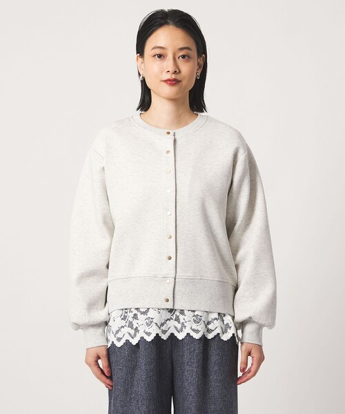 A DAY IN THE LIFE UNITED ARROWS(アデイインザライフユナイテッドアローズ)の「ダンボールニット クルーネックカーディガン <A DAY IN THE LIFE>(カーディガン/ボレロ・レディース・ダークブラウン/レッド/ネイビー/ナチュラル・FREE)」の9枚目の写真