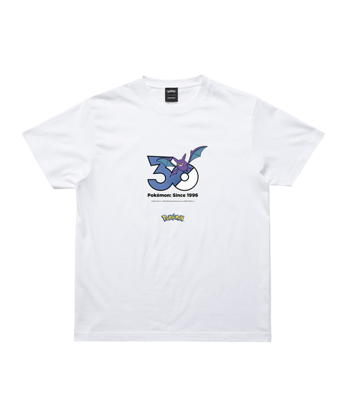 ZOZOSPOT(ゾゾスポット)の「Pokemon 30th Anniversary 1025 T-shirt 「クロバット」(Tシャツ/カットソー・レディース・ホワイト・SMALL/MEDIUM/LARGE/X-LARGE/XX-LARGE/XXX-LARGE/100cm/110cm/120cm/130cm/140cm/150cm/160cm)」の1枚目の写真