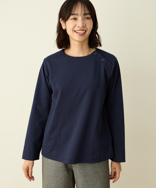 DECOY SINCE 1981(デコイシンスイチキュウハチイチ)の「【Liberty】リバティプリントクルーネックプルオーバー(Tシャツ/カットソー・レディース・マスタード/ネイビー・M/L/LL)」の16枚目の写真