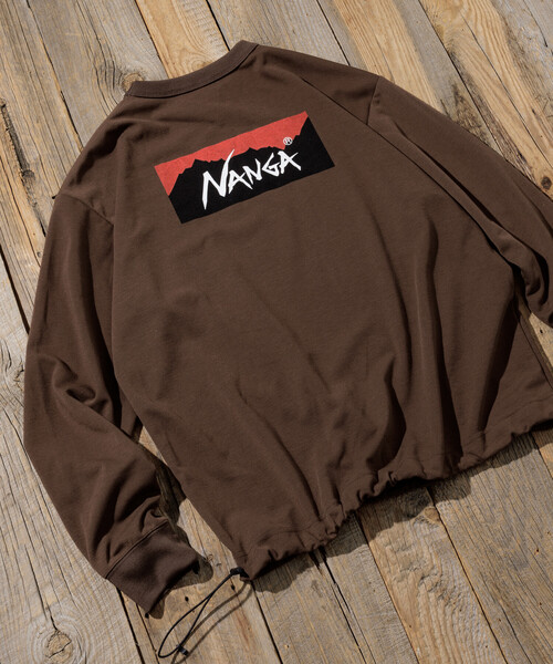 NANGA(ナンガ)の「NANGA/ナンガ 別注 neo-PRO スピンドル バックプリント ロングスリーブTシャツ/日本製/遮熱/UVカット/吸水速乾(Tシャツ/カットソー・メンズ・ホワイト/ブラウン/チャコールグレー/ブラック・LARGE/MEDIUM/X-LARGE/SMALL)」の4枚目の写真
