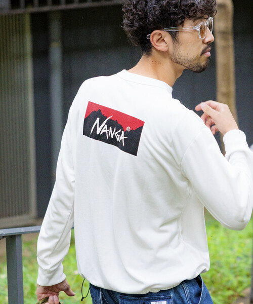 NANGA(ナンガ)の「NANGA/ナンガ 別注 neo-PRO スピンドル バックプリント ロングスリーブTシャツ/日本製/遮熱/UVカット/吸水速乾(Tシャツ/カットソー・メンズ・ホワイト/ブラウン/チャコールグレー/ブラック・LARGE/MEDIUM/X-LARGE/SMALL)」の2枚目の写真
