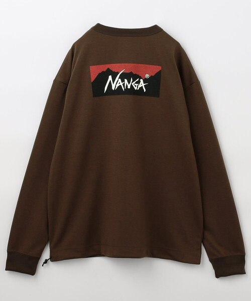 NANGA(ナンガ)の「NANGA/ナンガ 別注 neo-PRO スピンドル バックプリント ロングスリーブTシャツ/日本製/遮熱/UVカット/吸水速乾(Tシャツ/カットソー・メンズ・ホワイト/ブラウン/チャコールグレー/ブラック・LARGE/MEDIUM/X-LARGE/SMALL)」の5枚目の写真