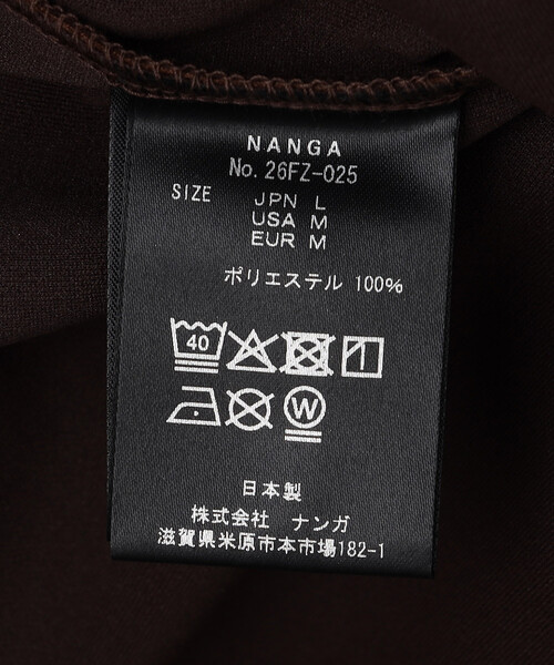 NANGA(ナンガ)の「NANGA/ナンガ 別注 neo-PRO スピンドル バックプリント ロングスリーブTシャツ/日本製/遮熱/UVカット/吸水速乾(Tシャツ/カットソー・メンズ・ホワイト/ブラウン/チャコールグレー/ブラック・LARGE/MEDIUM/X-LARGE/SMALL)」の10枚目の写真