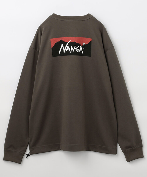 NANGA(ナンガ)の「NANGA/ナンガ 別注 neo-PRO スピンドル バックプリント ロングスリーブTシャツ/日本製/遮熱/UVカット/吸水速乾(Tシャツ/カットソー・メンズ・ホワイト/ブラウン/チャコールグレー/ブラック・LARGE/MEDIUM/X-LARGE/SMALL)」の13枚目の写真