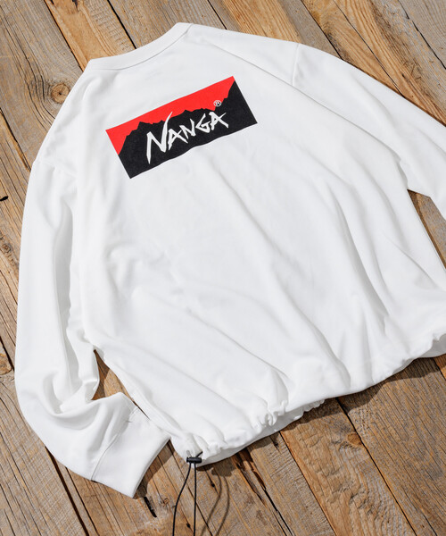 NANGA(ナンガ)の「NANGA/ナンガ 別注 neo-PRO スピンドル バックプリント ロングスリーブTシャツ/日本製/遮熱/UVカット/吸水速乾(Tシャツ/カットソー・メンズ・ホワイト/ブラウン/チャコールグレー/ブラック・LARGE/MEDIUM/X-LARGE/SMALL)」の17枚目の写真